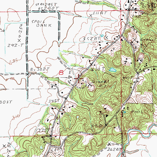 Topographic Map of Ebenezer Church (historical), AR