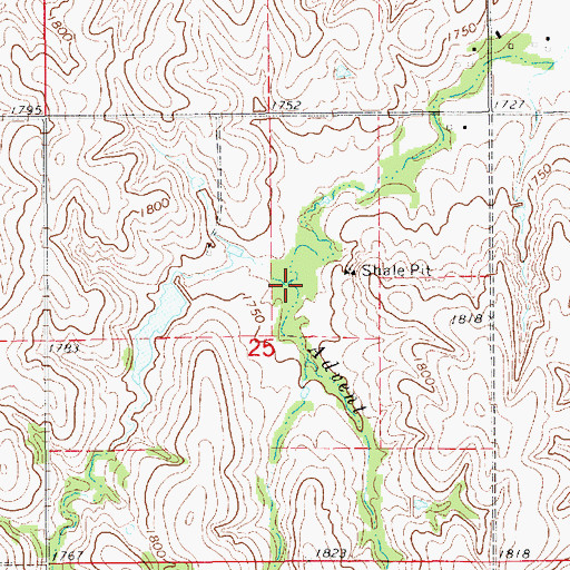 Topographic Map of Advent Creek, NE
