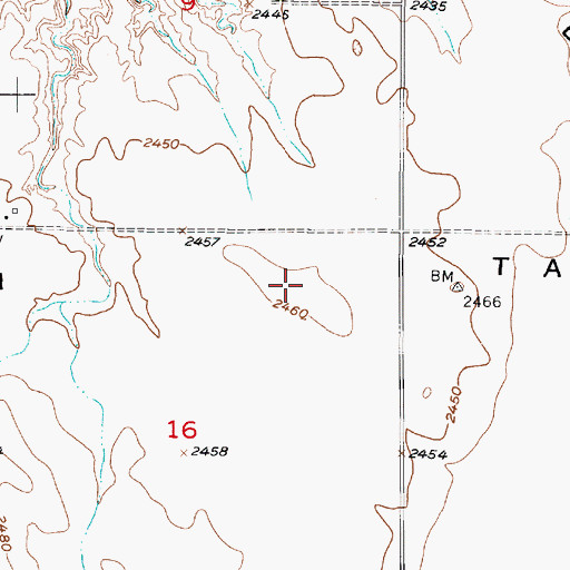 Topographic Map of Ainsworth Table, NE