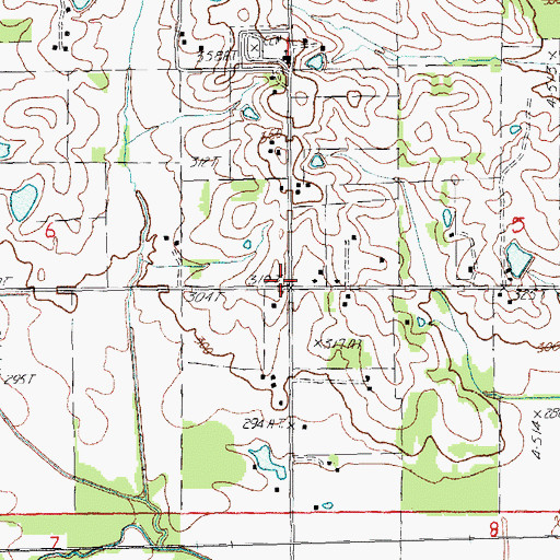 Topographic Map of Friendship School (historical), AR