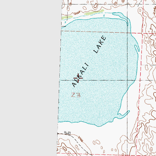 Topographic Map of Alkali Lake, NE