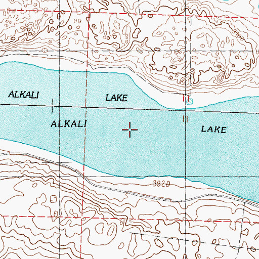 Topographic Map of Alkali Lake, NE