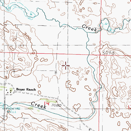 Topographic Map of Allen Valley, NE