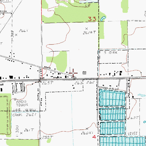Topographic Map of Light House School (historical), AR
