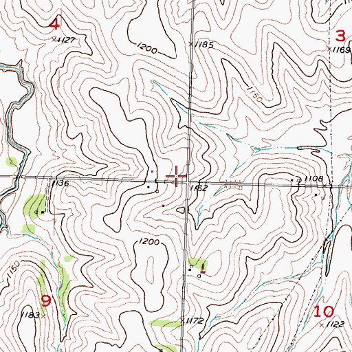 Topographic Map of Ameck School (historical), NE