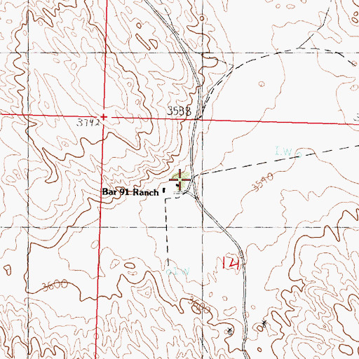 Topographic Map of Anderberg Ranch, NE