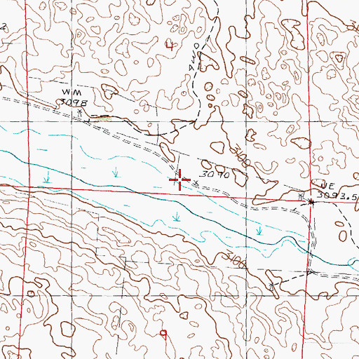 Topographic Map of Andrews School, NE