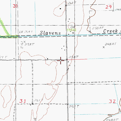 Topographic Map of Mount Hebron Church (historical), AR