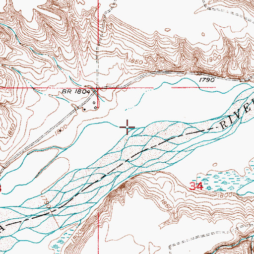 Topographic Map of Anne Creek, NE