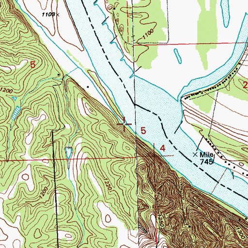 Topographic Map of Aowa Creek, NE