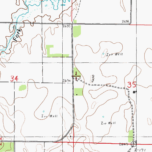 Topographic Map of Arent Ranch, NE