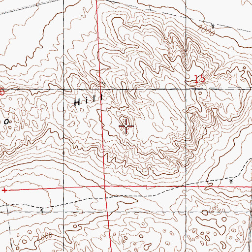 Topographic Map of Argo Hill, NE