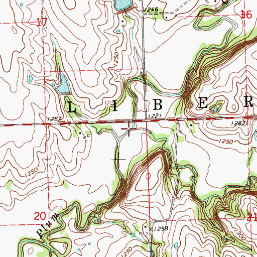 Topographic Map of Arkeketa Creek, NE