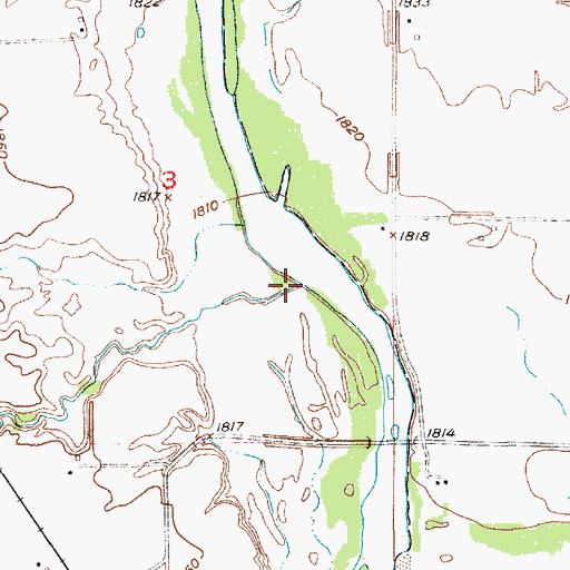 Topographic Map of Auger Creek, NE