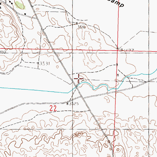 Topographic Map of Baldy Valley, NE