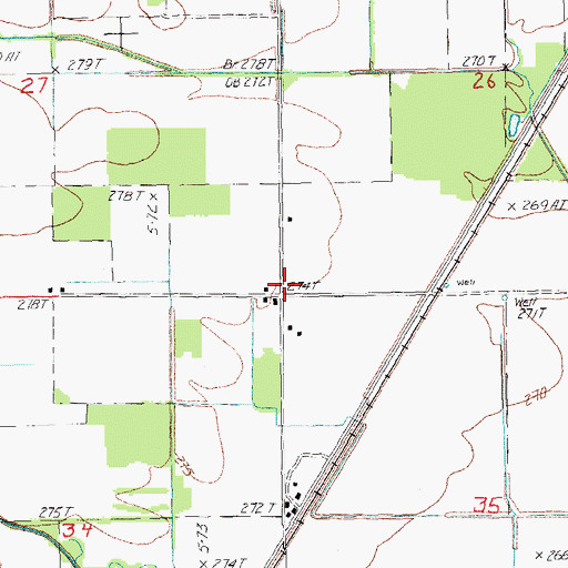 Topographic Map of Toddsville School (historical), AR