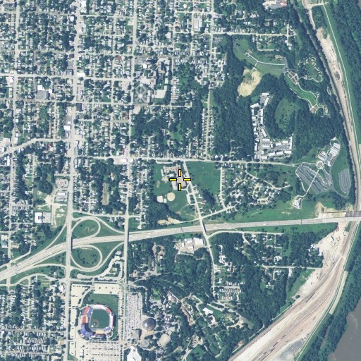 Aerial/Satellite Image of Bancroft Elementary School, NE