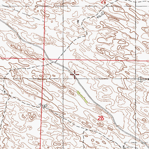 Topographic Map of Bandy School, NE