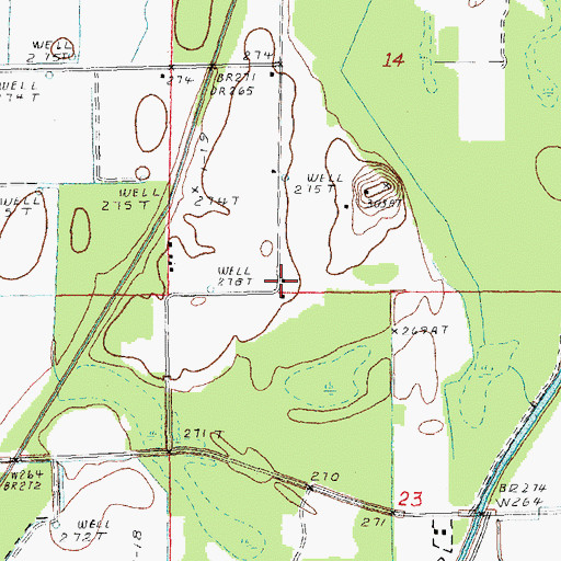 Topographic Map of Tower School (historical), AR