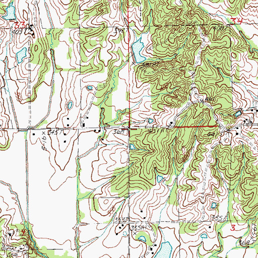 Topographic Map of Union Grove Church (historical), AR