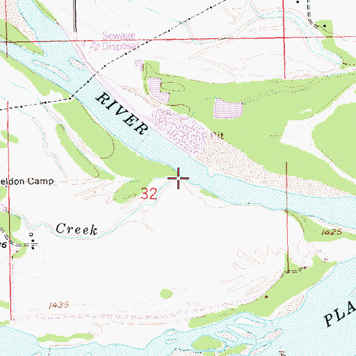 Topographic Map of Barnum Creek, NE