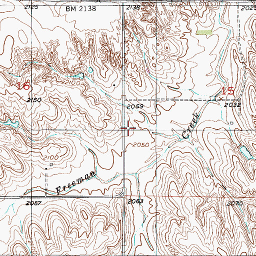 Topographic Map of Barry School, NE