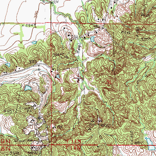 Topographic Map of Upper Lake School (historical), AR