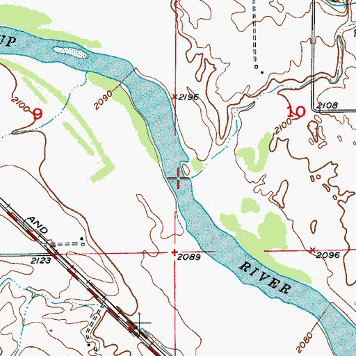 Topographic Map of Bean Creek, NE