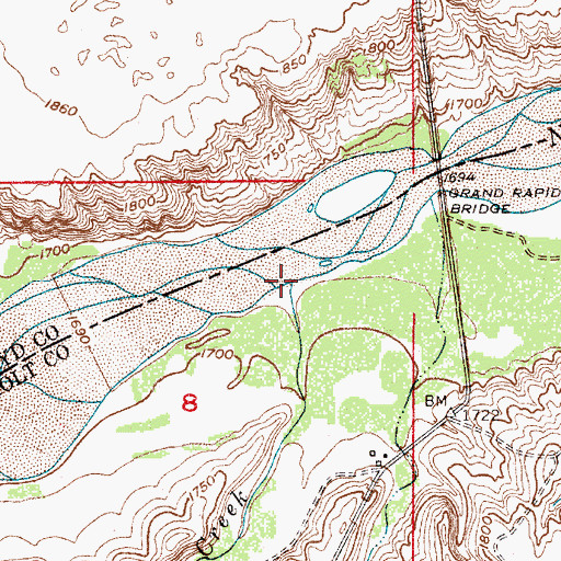 Topographic Map of Beaver Creek, NE