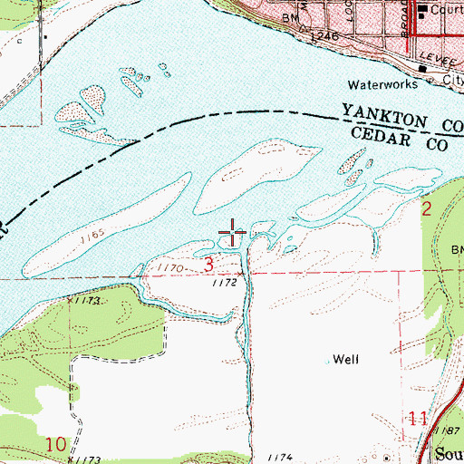 Topographic Map of Beaver Creek, NE