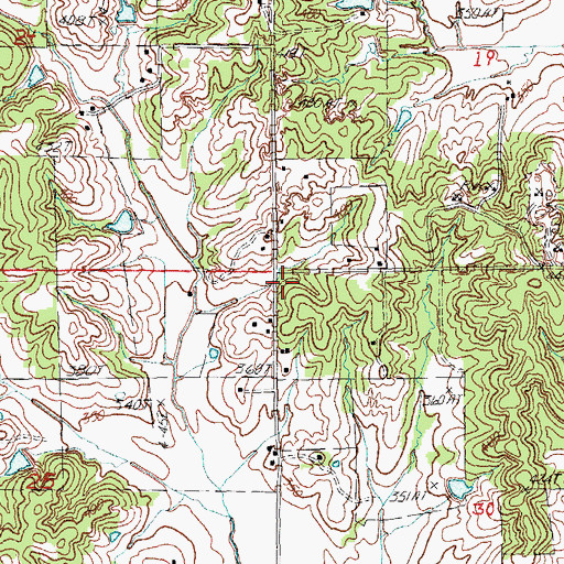 Topographic Map of Woods School (historical), AR