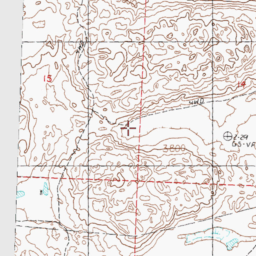 Topographic Map of Beckwith Ranch, NE