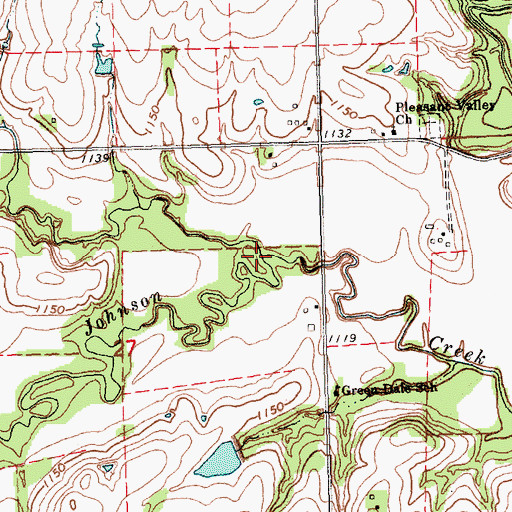Topographic Map of Beebe Creek, NE