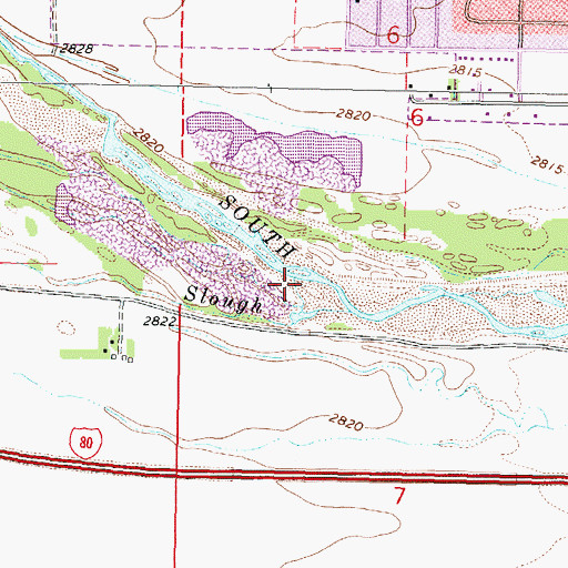 Topographic Map of Beer Slough, NE