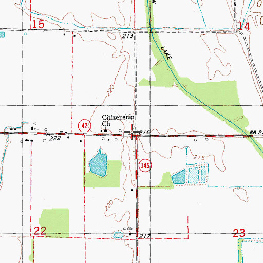 Topographic Map of Citizenship School (historical), AR