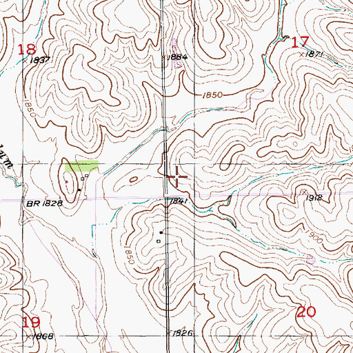 Topographic Map of Belle Valley School (historical), NE