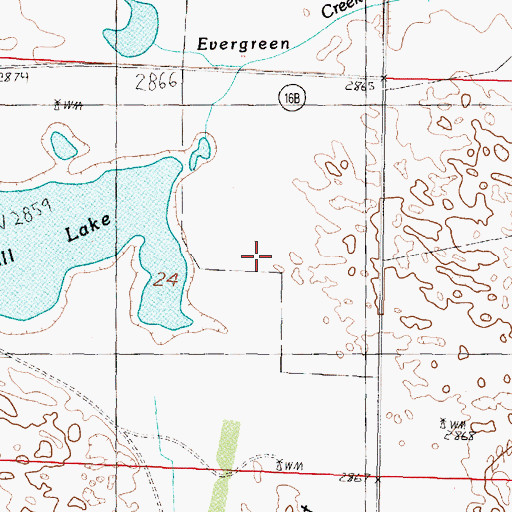 Topographic Map of Bens Flat, NE