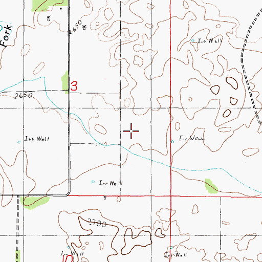 Topographic Map of Bergen Ranch, NE