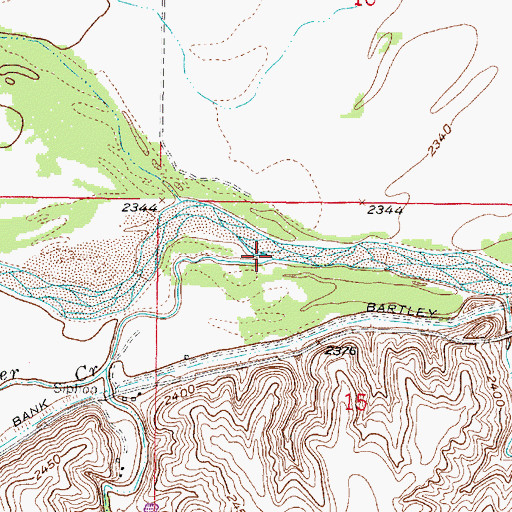 Topographic Map of Berger Creek, NE