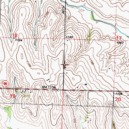 Topographic Map of Bester School (historical), NE