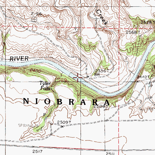 Topographic Map of Big Beaver Creek, NE