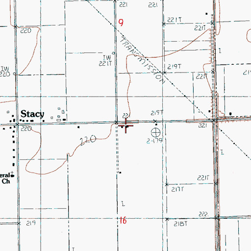 Topographic Map of Byrns School (historical), AR
