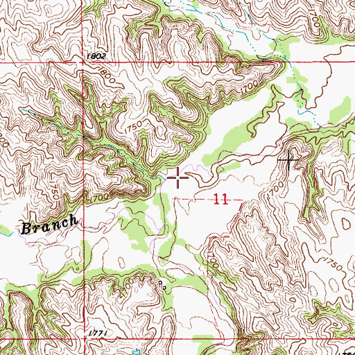 Topographic Map of Big Springs Creek, NE