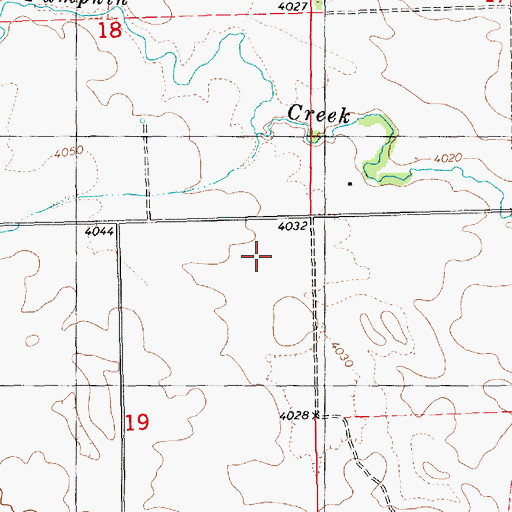 Topographic Map of Bighorn Gulch, NE