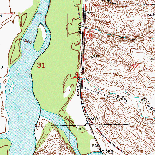 Topographic Map of Bingham Creek, NE