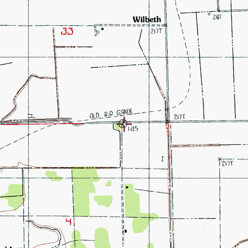 Topographic Map of Emery Chapel (historical), AR