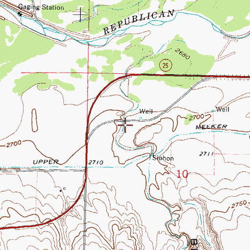 Topographic Map of Black Canyon, NE