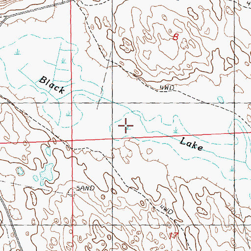Topographic Map of Black Lake, NE