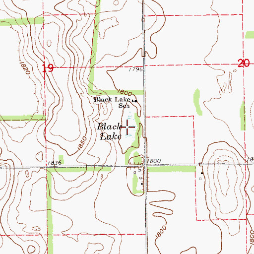 Topographic Map of Black Lake, NE