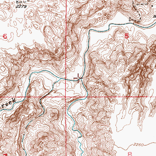 Topographic Map of Bluebaker Lake, NE